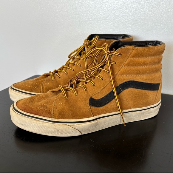 Vans Other - Vans Sk8 Hi Pro Wheat Brown Suede Skate Shoes Sneakers Mens Size 8.5 Womens 10